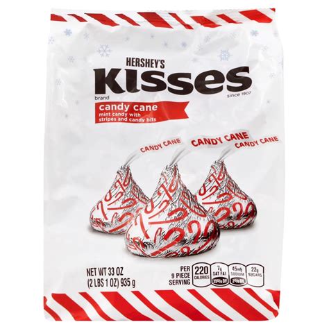 Hershey's Christmas Candy Cane Kisses Party Bag - Shop Candy at H-E-B