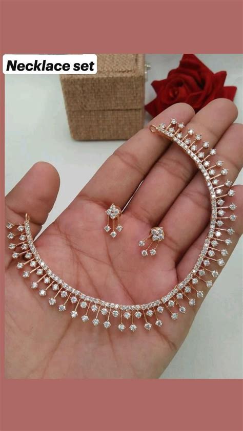 diamond necklace set design gold jewellery design gold bridal
