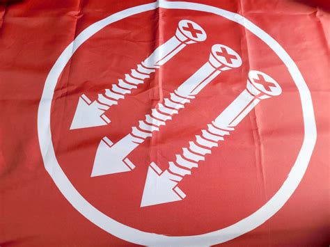 SAFC Logo Red Flag – Screwston Anti-Fascist Committee