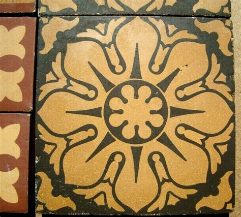 Original victorian stunning Encaustic reclaimed floor 188 tiles Maw ...