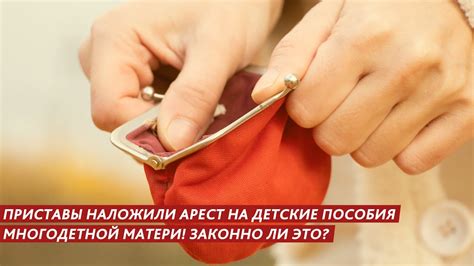 ПРИСТАВЫ НАЛОЖИЛИ АРЕСТ НА ДЕТСКИЕ ПОСОБИЯ МНОГОДЕТНОЙ МАТЕРИ! ЗАКОННО ...