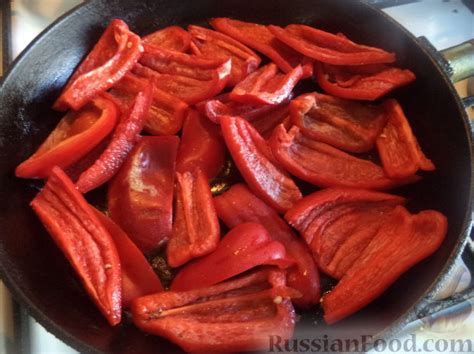 Рецепт: Перец жареный по-молдавски на RussianFood.com