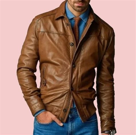 Bomber Jacket Men Leather - AirBorne Jacket