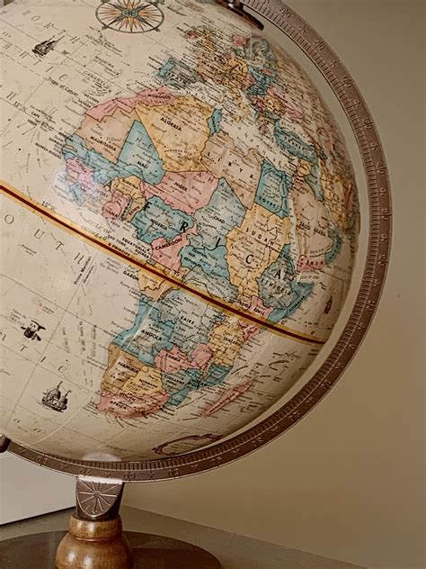 Vintage Globe Map Poster Design
