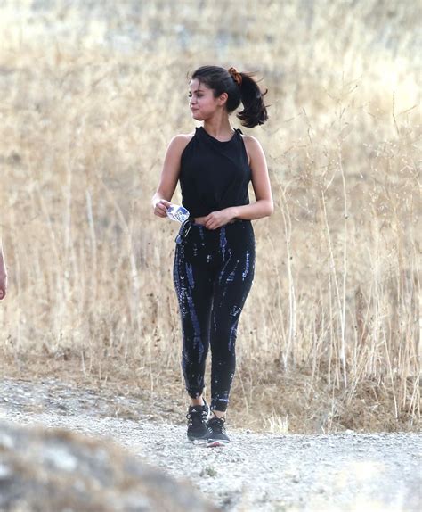 Selena Gomez Booty in Tights - Hiking in Hollywood Hills, June 2015