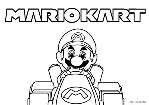 Mario Kart Ausmalbild