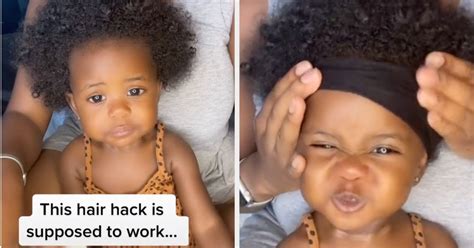 Baby TikTok Hair Hack