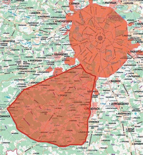 Расширение границ москвы в 2025 году карта
