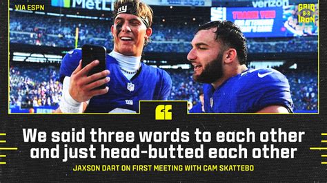 Jaxson Dart Talks Meeting Cam Skattebo, 'We Said 3 Words... and Just