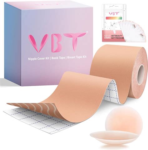 VBT Boob Tape - Breast Lift Tape, Body Tape for Breast Lift w 2 Pcs