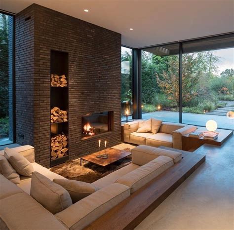 20+ Sunken Living Room Fireplace – The Urban Decor