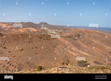 Volcanic landscape in Lanzarote, Spain Stock Photo - Alamy