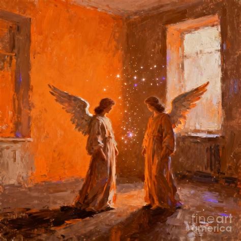 Angelic Beings in Ethereal Light Digital Art by Tracey Ann Tuomey