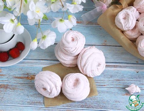 Домашний зефир "Клубничный" – кулинарный рецепт