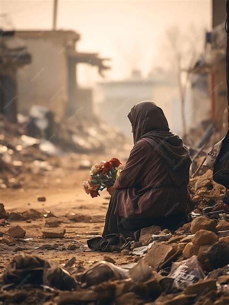 Premium Photo | Photoshoot of Grief and Loss a Palestinian Woman