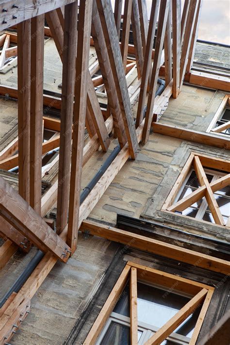 Premium Photo | Wooden frames to prevent collapse