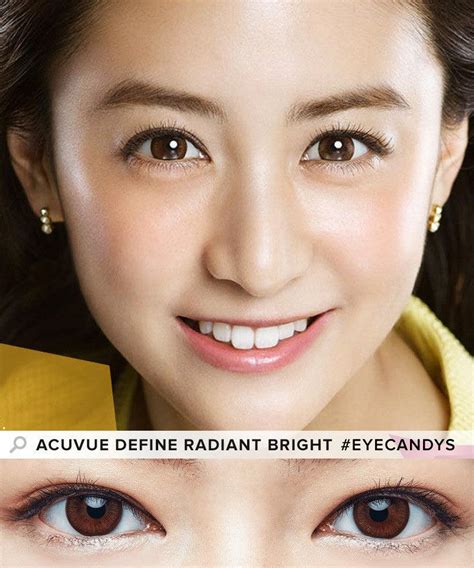 Buy Acuvue Define Radiant Bright Brown Circle Lenses | EyeCandys