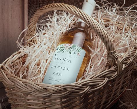 Printable Wedding Wine Labels Template Personalized Wine | Etsy