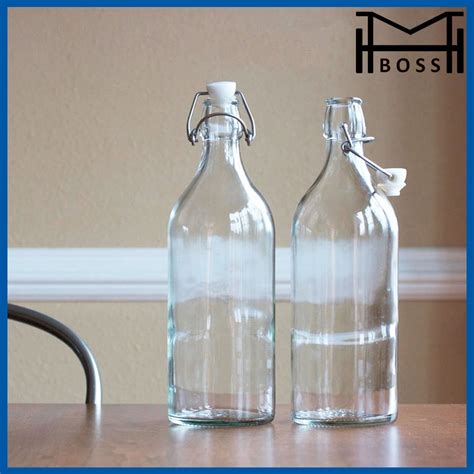 glass bottle  stopper bottle pourer botol air botol kaca water