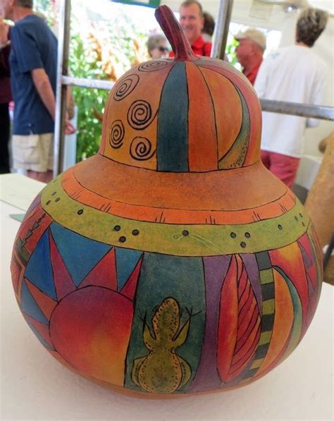 Calabash Gourd Art 2015 | Gourds crafts, Gourd art, Gourds birdhouse