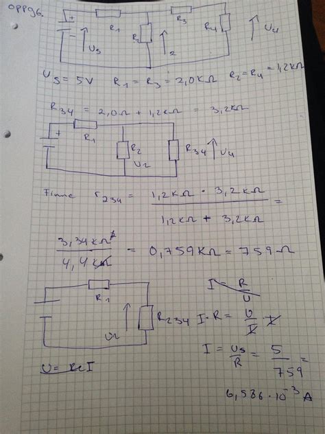 Beregning av spenning og strøm. - Skole og leksehjelp - Diskusjon.no