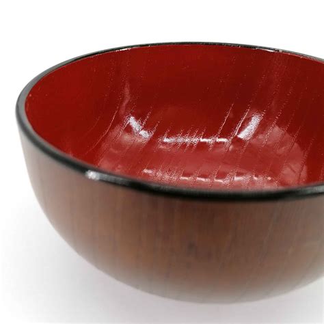 Soup bowl, in imitation wood resin - MOKUZAI