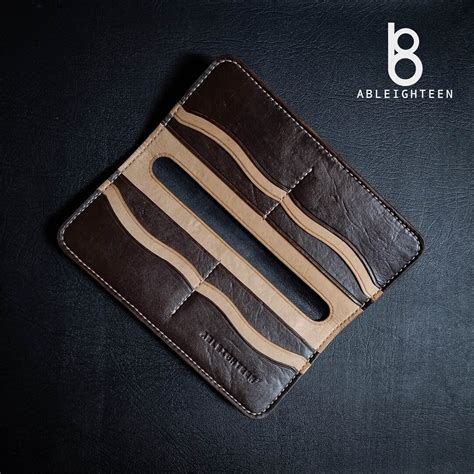 long wallet long bifold wallet man long leather wallet tall wallet