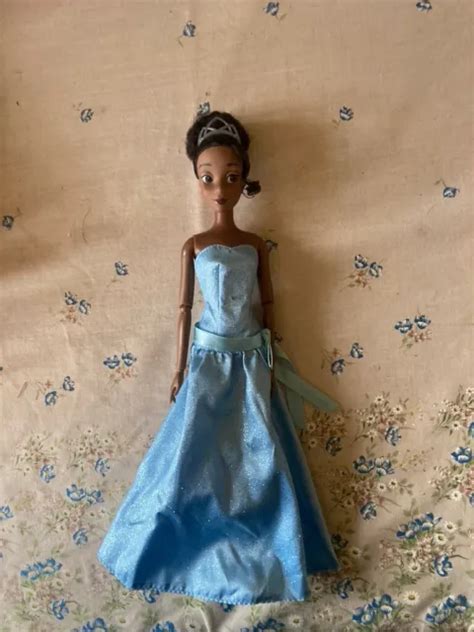 DISNEY PRINCESS TIANA Doll. Blue Dress with Tiara from Disney Store £3. ...