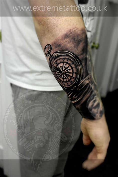 Compass Tattoo Sleeve • Half Sleeve Tattoo Site