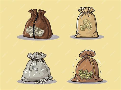 Premium Vector | Wealthy ventures illustration of money bag