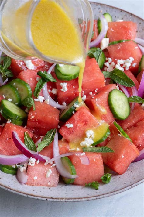Watermelon Feta Salad - Sweet Local Honey