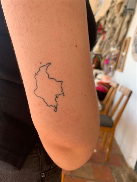 Colombian map tattoo – Artofit