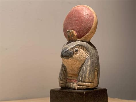 egyptian statue sculpture replica  ra  sun god