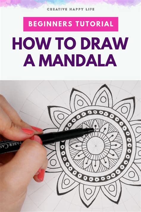 Beginners tutorial: How to draw a mandala — Dream Life by Design in ...