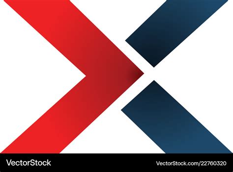 Letter x graphic design template Royalty Free Vector Image