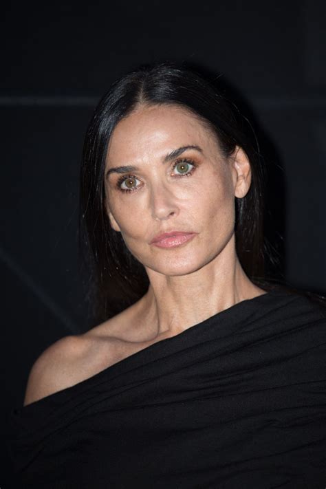 Demi Moore - Saint Laurent Show at Paris Fashion Week 09/26/2023