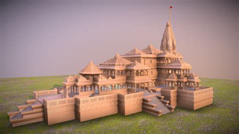 Ram Mandir - Buy Royalty Free 3D model by AnishRoyalinc [d182f51 ...