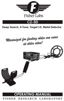 fisher cz  metal detector accessories gold prospecting mining