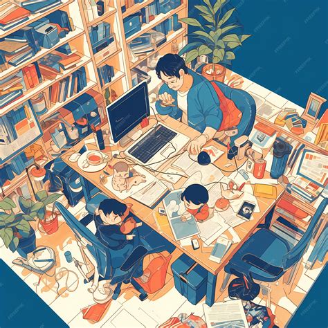 Premium Photo | Energized Office Life Perfect for Workplace Visuals