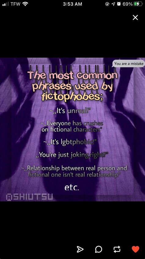 talking  fictophobia fictosexual
