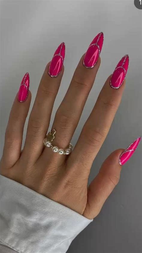 Pink 💅🏻 | Gel nails, Long nails, Stylish nails