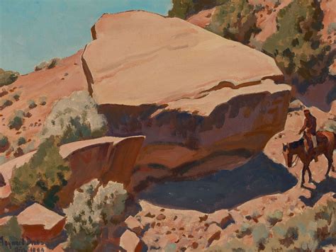 MAYNARD DIXON (American, 1875-1946). Rocky Hillside, 1944. Oil on | Lot