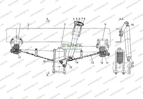 Передня підвіска автомобіля КрАЗ-5233НЕ