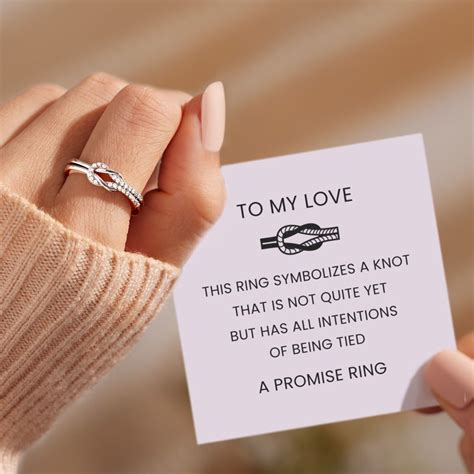 This infinity love knot promise ring is the perfect gift for your ...