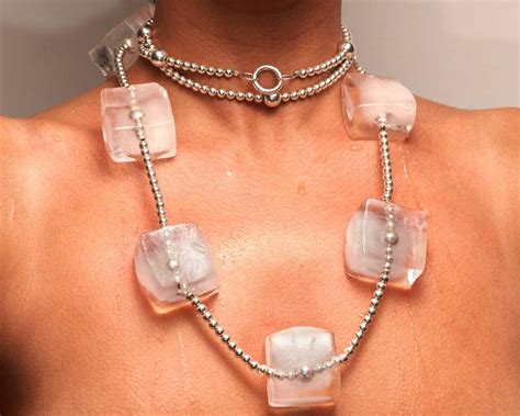 saudi designer helped   ice necklace   literally  cool