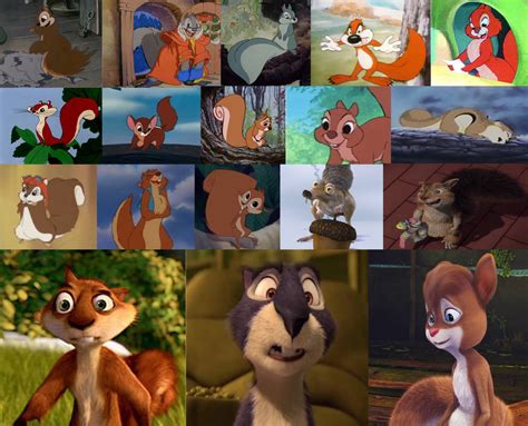 Squirrels in animated movies and shorts by the-acorn-bunch on DeviantArt
