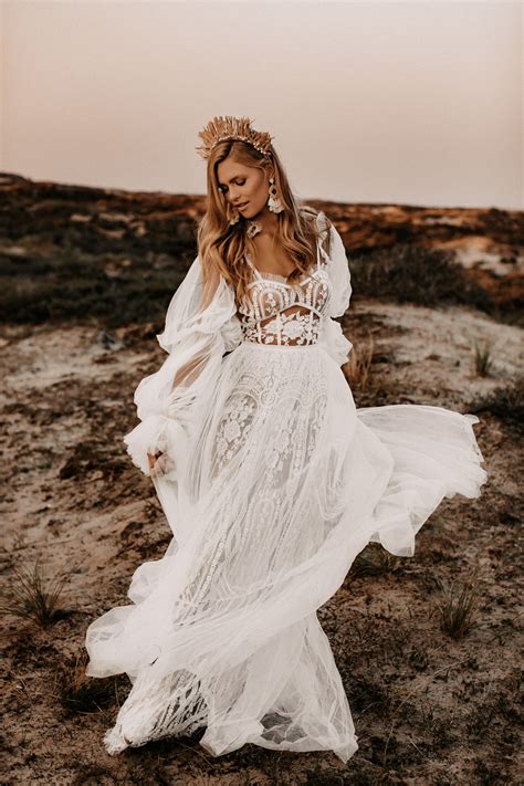 Boho Chic Beach Wedding Dresses