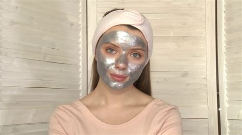 Платиновая пептидная маска-пленка для лифтинга кожи лица - YouTube