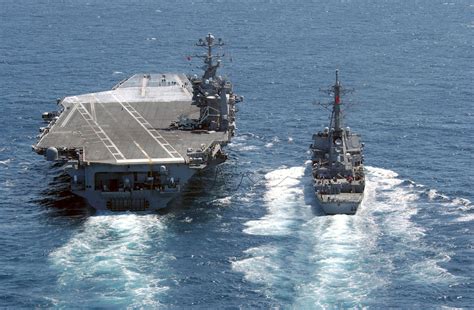 My favorite destroyer USS John Paul Jones (DDG-53) pulls along side USS ...