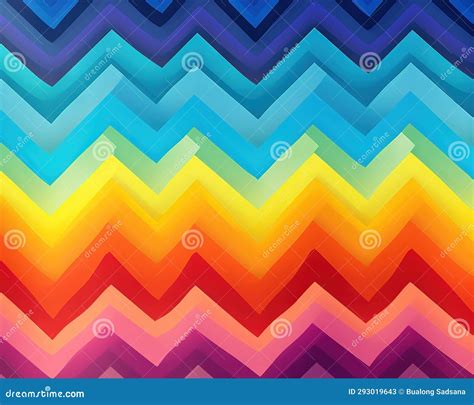 Zig-zag Pattern Background of a Colorful Wallpaper. Stock Illustration ...